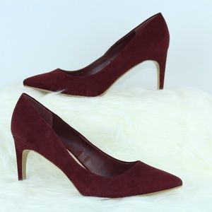 3/$25 Byfarylrobin Burgundy Heels Size 10